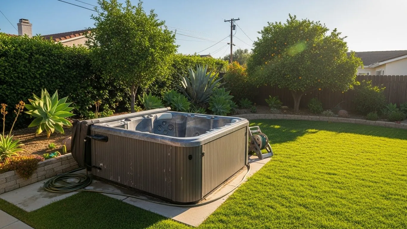 Hot tub removal